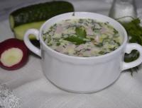 Okroshka with kefir: recipes with photos