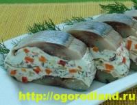 Salted herring snacks