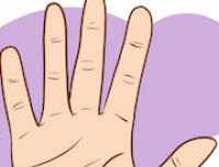 Palmistry on the fingers - thumb, little finger and phalanges