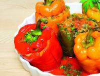 Peppers stuffed with cheese